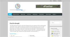 Desktop Screenshot of fulltimebettingblog.com